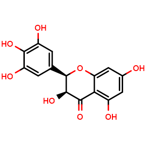 Chemical structure of Isodihydromyricetin , CAS 119439-94-0, AChemBlock AD275154
