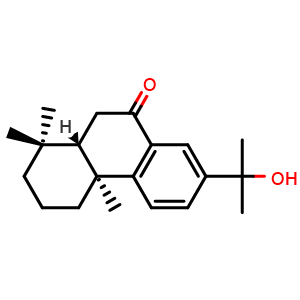 Chemical structure of 15-Hydroxy-7-oxo-abieta-8,11,13-triene , CAS 105037-83-0, AChemBlock AD275158
