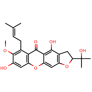Chemical structure of Mangostanin , CAS 463342-39-4, AChemBlock AD275166
