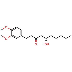 Chemical structure of Methyl-6-gingerol , CAS 23513-10-2, AChemBlock AD275177