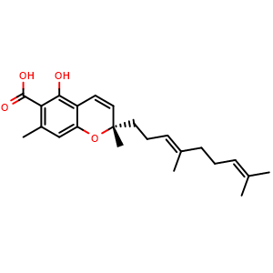 Chemical structure of Daurichromenic acid , CAS 82003-90-5, AChemBlock AD275191