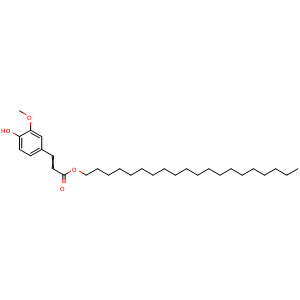 Chemical structure of Eicosyl ferulate , CAS 133882-79-8, AChemBlock AD275196
