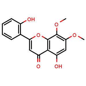 Chemical structure of Skullcapflavone I , CAS 41060-16-6, AChemBlock AD275200
