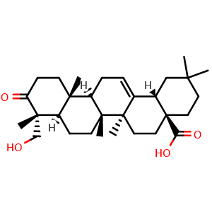 Chemical structure of Hederagonic acid , CAS 466-01-3, AChemBlock AD275201