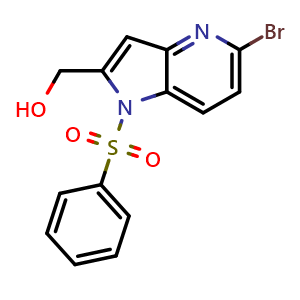 1-(Benzenesulfonyl)-5-bromo-1H-pyrrolo[3,2-b]pyridine-2-methanol