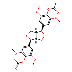 Chemical structure of Syringaresil diacetate , CAS 1990-77-8, AChemBlock AD275229