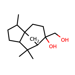 Chemical structure of 1,7-Diepi-8,15-cedranediol , CAS 40768-81-8, AChemBlock AD275248