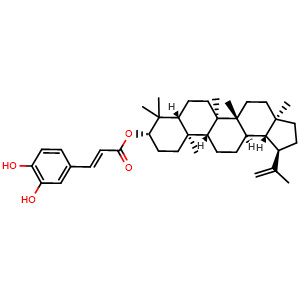 Chemical structure of Caffeoxylupeol , CAS 103917-26-6, AChemBlock AD275253