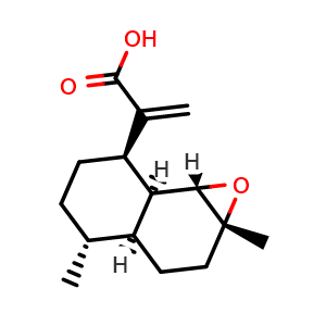 Chemical structure of Epoxyarteannuinic acid , CAS 92466-31-4, AChemBlock AD275260