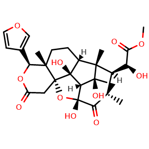 Chemical structure of 1-O-Deacetyl-2alpha-hydroxykhayanolide E , CAS 1189801-51-1, AChemBlock AD275266