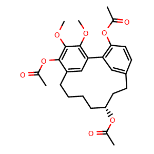 Chemical structure of Myricanol triacetate , CAS 34509-52-9, AChemBlock AD275275