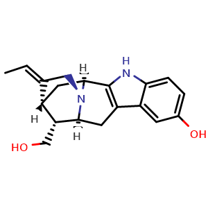 Chemical structure of Sarpagine , CAS 482-68-8, AChemBlock AD275289