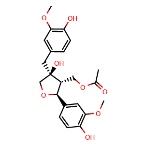 Chemical structure of Lariresinol , CAS 1016974-78-9, AChemBlock AD275294