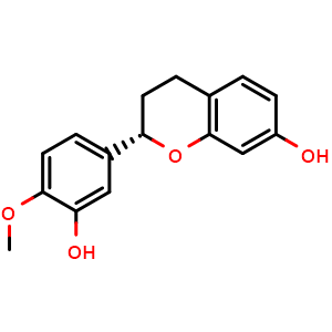 Chemical structure of (2S)-3′,7-Dihydroxy-4′-methoxyflavan , CAS 162290-05-3, AChemBlock AD275299