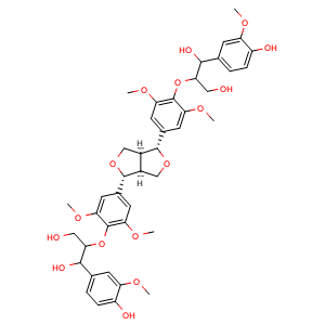 rel-2,2′-[[(1R,3aS,4R,6aS)-Tetrahydro-1H,3H-furo[3,4-c]furan-1,4-diyl]bis[(2,6-dimethoxy-4,1-phenylene)oxy]]bis[1-(4-hydroxy-3-methoxyphenyl)-1,3-propanediol]