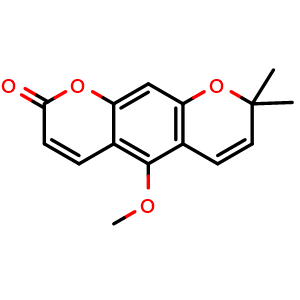 Chemical structure of Xanthoxyletin , CAS 84-99-1, AChemBlock AD275336