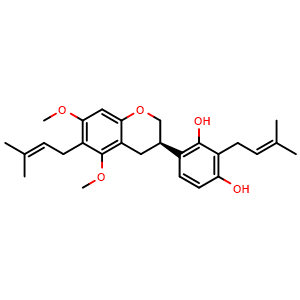 Chemical structure of Licorisoflavan A , CAS 129314-37-0, AChemBlock AD275346