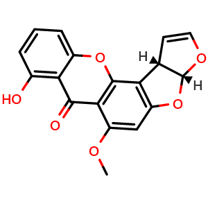 Chemical structure of Sterigmatocystin , CAS 10048-13-2, AChemBlock AD275367