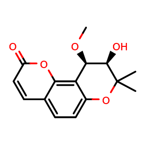 (9R,10R)-9,10-Dihydro-9-hydroxy-10-methoxy-8,8-dimethyl-2H,8H-benzo[1,2-b:3,4-b′]dipyran-2-one