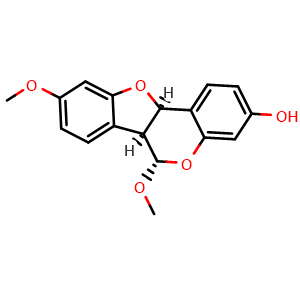 Chemical structure of (-)-Sophoracarpan A , CAS 1674359-82-0, AChemBlock AD275387