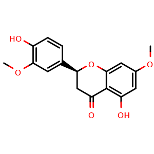 (2S)-2,3-Dihydro-5-hydroxy-2-(4-hydroxy-3-methoxyphenyl)-7-methoxy-4H-1-benzopyran-4-one