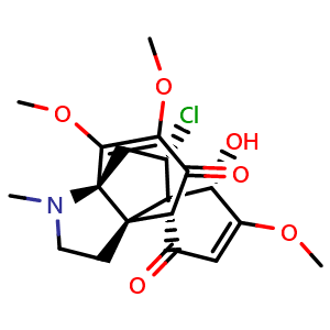 Chemical structure of (-)-Acutumine , CAS 17088-50-5, AChemBlock AD275435