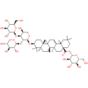 Chemical structure of Elatoside F , CAS 144118-18-3, AChemBlock AD275476