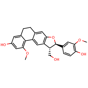 (9R,10S)-5,6,9,10-Tetrahydro-3-hydroxy-9-(4-hydroxy-3-methoxyphenyl)-1-methoxyphenanthro[2,3-b]furan-10-methanol