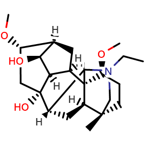 Chemical structure of Sachaconitine , CAS 1361-02-0, AChemBlock AD275501