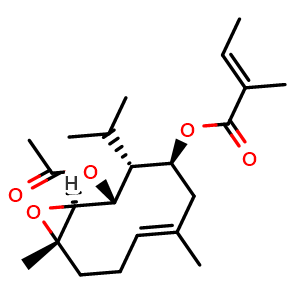 (1S,2R,3R,4S,10S,E)-2-Acetoxy-3-isopropyl-6,10-dimethyl-11-oxabicyclo[8.1.0]undec-6-en-4-yl (E)-2-methylbut-2-enoate