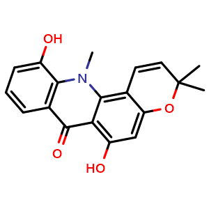 Chemical structure of 5-Hydroxynoracronycin , CAS 27067-70-5, AChemBlock AD275523