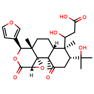 Chemical structure of Deacetylnomilinic acid , CAS 35930-21-3, AChemBlock AD275533