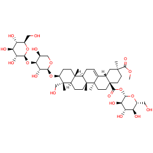 Chemical structure of Quinoasaponin A , CAS 116107-23-4, AChemBlock AD275542