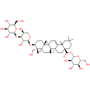 Chemical structure of Quinoasaponin B , CAS 116107-21-2, AChemBlock AD275548