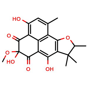 Chemical structure of Atrovenetinone methyl acetal , CAS 168146-44-9, AChemBlock AD275579