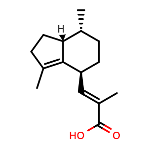 Chemical structure of (-)-Valerenic acid , CAS 3569-10-6, AChemBlock AD275581