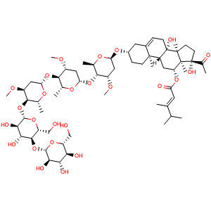 Chemical structure of Otophylloside L , CAS 1015447-52-5, AChemBlock AD275583