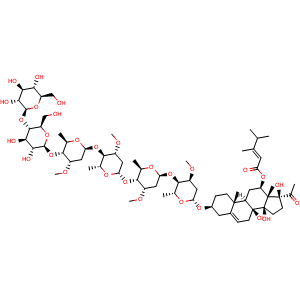 Chemical structure of Otophylloside Q , CAS 1326583-13-4, AChemBlock AD275586