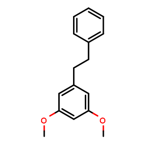 Chemical structure of 3,5-Dimethoxybibenzyl , CAS 78916-50-4, AChemBlock AD275589
