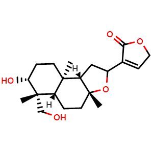 Chemical structure of Isoandrographolide , CAS 4176-96-9, AChemBlock AD275591