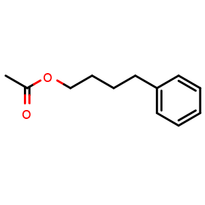 Chemical structure of 4-Phenylbutyl acetate , CAS 7492-40-2, AChemBlock AD275604