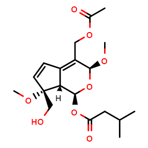 Chemical structure of Jatamanvaltrate N , CAS 1395056-08-2, AChemBlock AD275609