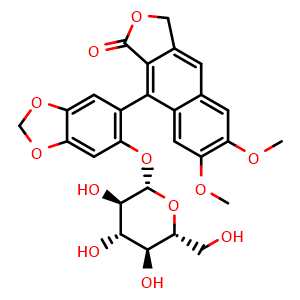 Chemical structure of Justicidinoside C , CAS 177912-23-1, AChemBlock AD275620