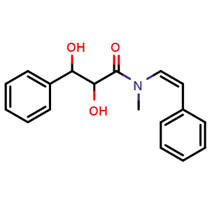 (-)-alpha,beta-Dihydroxy-N-methyl-N-[(1Z)-2-phenylethenyl]benzenepropanamide