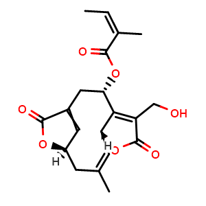 Chemical structure of Elephantopinolide D , CAS 2522817-71-4, AChemBlock AD275626