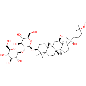 beta-D-Glucopyranoside, (3beta,12beta,20R)-12,20-dihydroxy-25-methoxydammaran-3-yl 2-O-beta-D-glucopyranosyl