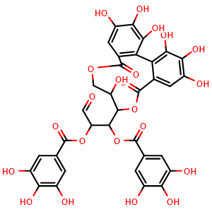 Chemical structure of Tellimagrandin I , CAS 79786-08-6, AChemBlock AD275648