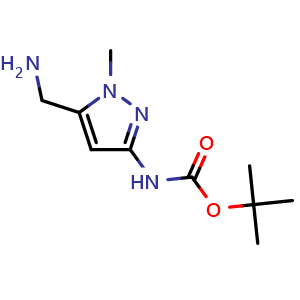 tert-Butyl 5-(aminomethyl)-1-methyl-1H-pyrazol-3-ylcarbamate