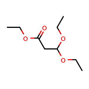 Chemical structure of Ethyl 3,3-diethoxypropanoate , CAS 10601-80-6, AChemBlock AD275772