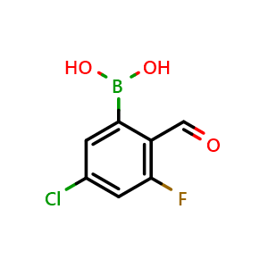 5-Chloro-3-fluoro-2-formylphenylboronic acid